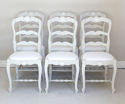 SET OF 6 VINTAGE FRENCH CHAIRS